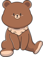 cartone animato carino orso, animale png