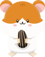 Cartoon cute hamster Character png