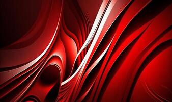 wavy red abstract background. photo