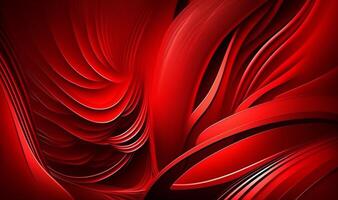 wavy red abstract background. photo