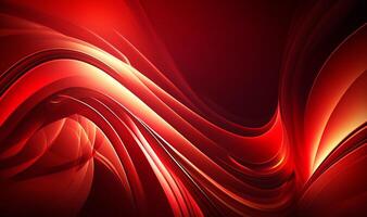 wavy red abstract background. photo