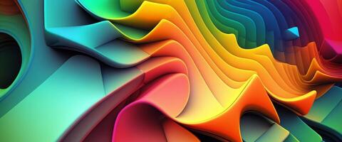 Abstract shape background, geometric colorful backdrop. photo