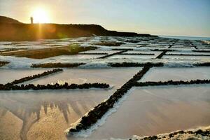 Salt Flats in the Canary Islands photo