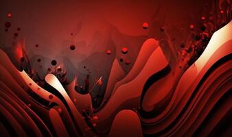 wavy red abstract background. photo