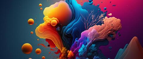 Abstract shape background, geometric colorful backdrop. photo