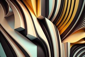 Minimalist abstract art with bold lines and muted colors, photo