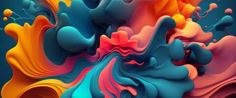 Abstract shape background, geometric colorful backdrop. photo