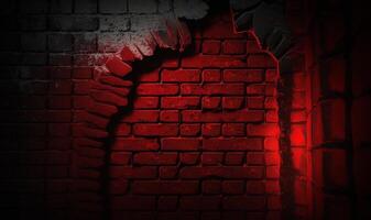 Creepy red wall background. halloween background photo concept.