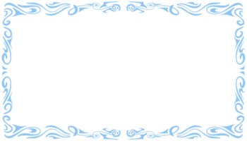 blå abstrakt ram bakgrund illustration png