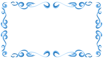 Blue abstract frame background illustration png