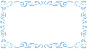 Blue abstract frame background illustration png