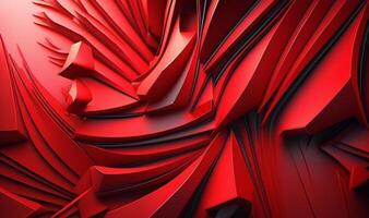 wavy red abstract background. photo