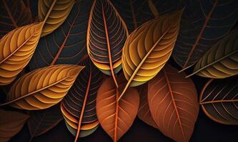 colorful leaves abstract background. photo