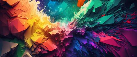 Abstract shape background, geometric colorful backdrop. photo