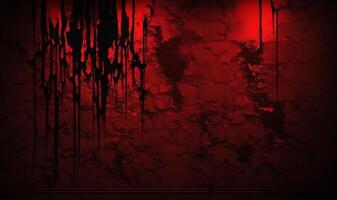 Creepy red wall background. halloween background photo concept.