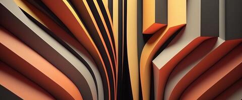 Minimalist abstract art with bold lines and muted colors, photo