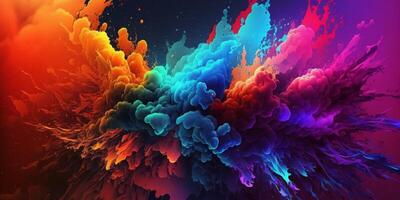 Abstract shape background, geometric colorful backdrop. photo