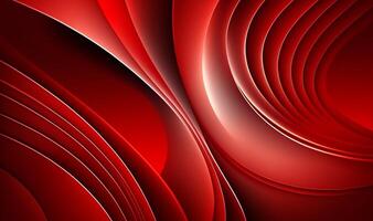 wavy red abstract background. photo