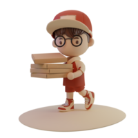 3d Character delivery png