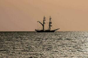 Ship on the sea photo