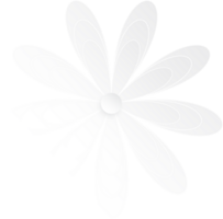 vit blomma, element av blommig papper skära. papper skära av blomma form. ikon av valentine dag, gåva, prydnad, kärlek och vår symbol. illustration av blommig. png