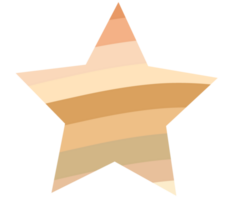 Star colorful fancy lines mixed tone png