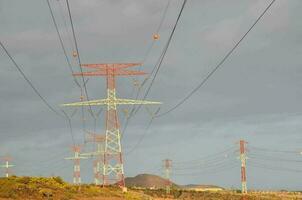 Electricity power pylon photo