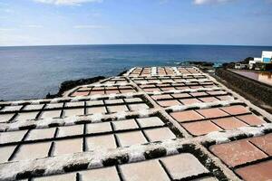 Salt Flats in the Canary Islands photo