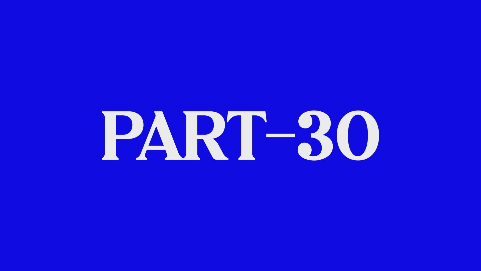 what is part 30