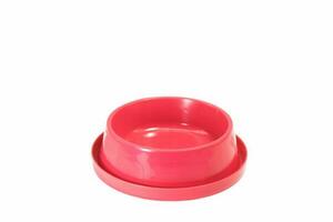 Pet bowl for dog on isolated white background. Pet Accessories photo
