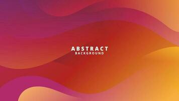 Abstract Gradient Red Orange liquid Wave Background vector