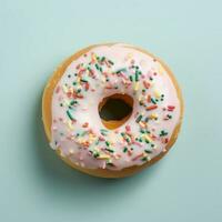 Delicious donut with various topping AI Generate photo