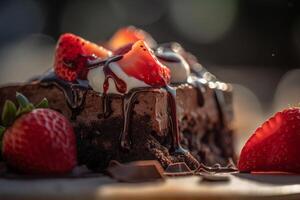 Delicious dessert AI Generate photo
