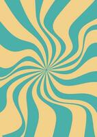 Groovy hippie 70s backgrounds. Waves, swirl, twirl pattern. Twisted and distorted vector texture in trendy retro psychedelic style. Candy ice cream summer.