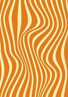 Retro groovy background. Abstract colourful and textured wavy shapes design. 60s 70s vector wallpaper illustration lines.