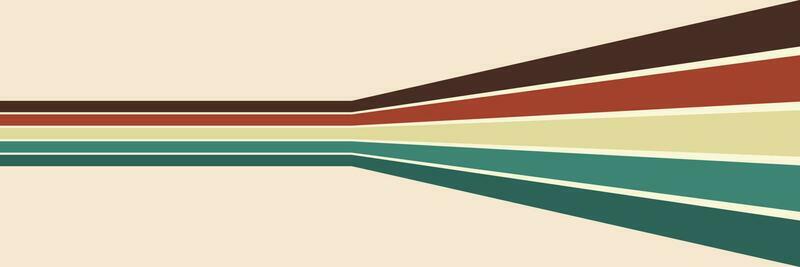 Retro vintage 70s style stripes background poster lines. shapes vector design graphic 1970s retro background. abstract stylish 70s era line frame illustration. Abstract Simple geometric wave lines