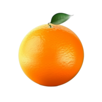Orange isolated. Illustration png