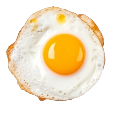 Fried egg isolated. Illustration AI Generative 23285896 PNG