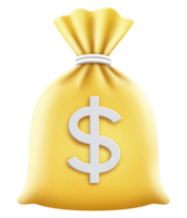 dinero bolso firmar símbolo icono png