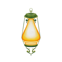 Lantern With Green Frame png