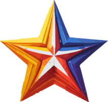 colorida Estrela logotipo Projeto ai generativo png