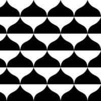 abstract seamless geometric arabic style black and white pattern. vector