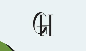 Alphabet letters Initials Monogram logo GH, HG, G and H vector