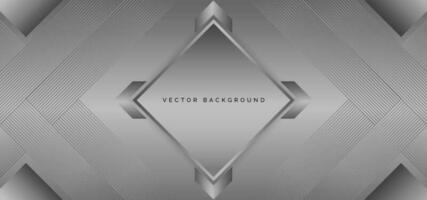 Abstract dark silver line background design vector