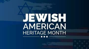 Jewish American Heritage Month background or banner design template celebrated in may vector