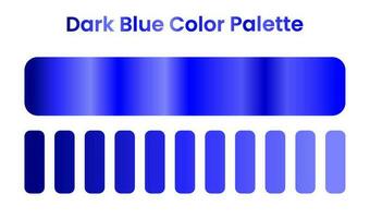 dark blue color palette. dark blue gradient. vector