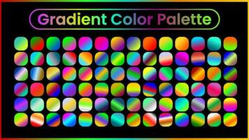 gradient colorful palette. gradient color. vector