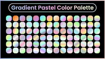 gradient pastel colorful palette. vector