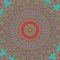 A colorful background with a pattern of circles and the kaleidoscope. vector
