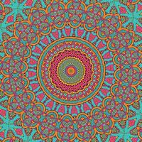 A colorful background with a pattern of circles and the kaleidoscope. vector